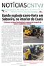 NOTÍCIAS CNTV/VIGILANTES. Bando explode carro-forte em Saboeiro, no interior do Ceará