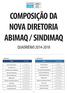 COMPOSIÇÃO DA NOVA DIRETORIA ABIMAQ / SINDIMAQ