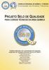 PROJETO SELO DE QUALIDADE PARA CURSOS TÉCNICOS DA ÁREA QUÍMICA