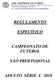 REGULAMENTO ESPECÍFICO CAMPEONATO DE FUTEBOL NÃO PROFISSIONAL