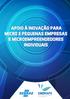 APOIO À INOVAÇÃO PARA MICRO E PEQUENAS EMPRESAS E MICROEMPREENDEDORES INDIVIDUAIS