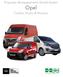 Propostas de equipamento Modul-System Opel. Combo, Vivaro & Movano.