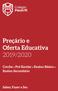 Preçário e Oferta Educativa 2019/2020