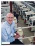 William T. Bill Cox, Jr., presidente e CEO da Cox Manufacturing, conta uma ampla frota de máquinas da Tornos, inclusive uma nova SwissNano.