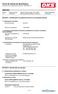 Data de última emissão: Data da primeira emissão: SECÇÃO 1: Identificação da substância/mistura e da sociedade/empresa