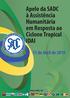 Apelo da SADC à Assistência Humanitária em Resposta ao Ciclone Tropical IDAI