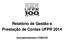 Relatório de Gestão e Prestação de Contas UFPR Acompanhamento CONCUR