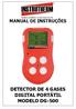 DETECTOR DE 4 GASES DIGITAL PORTÁTIL MODELO DG-500