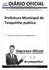 PREFEITURA MUNICIPAL DE TANQUINHO - BA. Terça- feira 30 de Janeiro de 2018 Ano II Edição n 11 Caderno 02