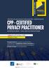 CPP - CERTIFIED PRIVACY PRACTITIONER