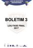 BOLETIM 3 LDU FASE FINAL 2017