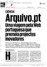 Arquivo.pt. premeia projectos. portuguesa. que. inovadores. Uma viagem pela Web CIÊNCIA. memória e investigação é o principal objectivo do Arquivo.pt.