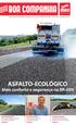 ASFALTO-ECOLÓGICO Mais conforto e segurança na BR-050