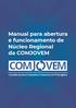 Manual para abertura e funcionamento de Núcleo Regional da COMJOVEM