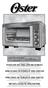 Instruction Manual. toaster oven with turbo convection technology READ ALL INSTRUCTIONS BEFORE USING THIS APPLIANCE. Manual de Instrucciones