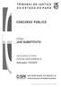 TRIBUNAL DE JUSTIÇA DO ESTADO DO PARÁ. Concurso Público Aplicação: 4/5/2002. Cargo: JUIZ SUBSTITUTO INSTRUÇÕES