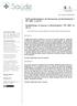 Saúde. Perfil epidemiológico da Hanseníase em Rondonópolis / MT: 2001 a Epidemiology of Leprosy in Rondonópolis / MT: 2001 to 2010 RESUMO