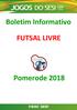 Boletim Informativo FUTSAL LIVRE