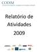 Relatório de Atividades 2009