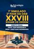 1º Simulado da 2º Fase - XXVIII Exame de Ordem - 30/03/2019 DIREITO PENAL. Informações gerais