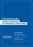 PÓS-GRADUAÇÃO GESTÃO DE RISCOS DE FRAUDES E COMPLIANCE INSCRIÇÕES ABERTAS. Dias e horários das aulas: Terças e Quintas-feiras, das 19h às 23h