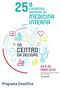 CONGRESSO 25NACIONAL DE MEDICINA INTERNA 23 A 26 MAIO 2019 CENTRO DE CONGRESSOS DO ALGARVE VILAMOURA. Programa Científico