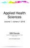 Applied Health Sciences