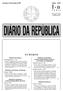 I B SUMÁRIO. Sexta-feira, 12 de Novembro de 1999 Número 264/99. Ministério das Finanças