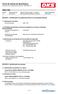 Data de última emissão: Data da primeira emissão: SECÇÃO 1: Identificação da substância/mistura e da sociedade/empresa