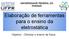 Elaboração de ferramentas para o ensino da eletrostática