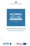 REGIÃO AUTÓNOMA DOS AÇORES Vice-Presidência do Governo, Emprego e Competitividade Empresarial Direção Regional do Planeamento e Fundos Estruturais