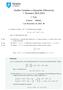 Análise Complexa e Equações Diferenciais 1 ō Semestre 2014/2015