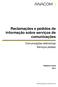 Reclamações e pedidos de informação sobre serviços de comunicações