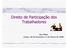 Direito de Participação dos Trabalhadores. Ana Filipe Lisboa, 29 de Fevereiro e 1 de Março de 2008