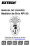 MANUAL DO USUÁRIO Medidor de Brix RF153