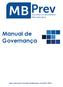 Manual de Governança Aprovado pelo Conselho Deliberativo em 23/01/2019