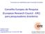 Conselho Europeu de Pesquisa (European Research Council - ERC) para pesquisadores brasileiros