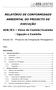 RELATÓRIO DE CONFORMIDADE AMBIENTAL DO PROJECTO DE EXECUÇÃO