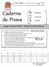 Caderno de Prova. Gabarito Provisório INSTRUÇÕES. Cargo: Professor PEB II História (Jornada Básica)