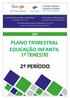 PLANO TRIMESTRAL EDUCAÇÃO INFANTIL