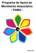 Programa de Apoio ao Movimento Associativo - PAMA -