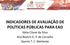 INDICADORES DE AVALIAÇÃO DE POLÍTICAS PÚBLICAS PARA EAD. Kátia Cilene da Silva Ana Beatriz G. P. de Carvalho Querte T. C. Mehlecke