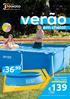 verão 36,99 em cheio! 46,99 PISCINA INTEX EASY SET REF PISCINA INTEX SMALL FRAME DIM.: 450x220x84 cm REF DIM.