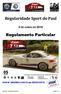 Regularidade Sport do Paul. Regulamento Particular