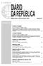I SÉRIE ÍNDICE. Presidência da República. Assembleia da República. Presidência do Conselho de Ministros. Ministério da Saúde