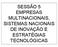 SESSÃO 5 EMPRESAS MULTINACIONAIS, SISTEMAS NACIONAIS DE INOVAÇÃO E ESTRATÉGIAS TECNOLÓGICAS