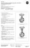 Série 240 Válvulas Pneumáticas de Regulação Tipo e Tipo Válvula de três vias Tipo 3244