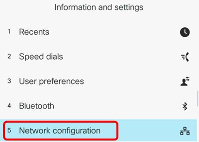 Etapa 3. Escolha a configuração de Ethernet. Etapa 4.