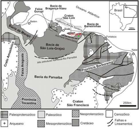 6 depósitos albianos, incluídos na Unidade Indiferenciada (eo-mesoalbiana), parte estratigráfica significante do Grupo Itapecuru (ROSSETTI e TRUCKENBRODT, 1997).
