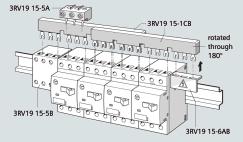Disjuntores 3RV até 100 A Acessórios Acessórios para sistema de barramentos Panorama da linha Sistema de barramentos trifásico isolado Os sistemas de barramentos trifásicos podem ser empregados para